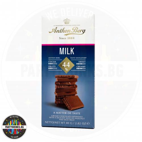 Шоколад Anthon Berg Milk Tablets 44% 80g